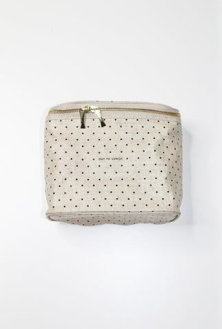 Kate Spade 'out to lunch' polka dot lunch bag