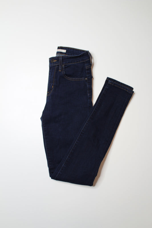 Levi’s dark wash 721 high rise skinny jeans, size 25 (price reduced: was $48)