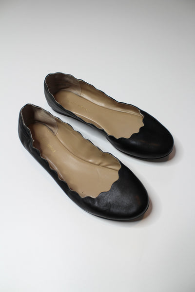 Saks Fifth Avenue scallop iza ballet flats, size 6.5