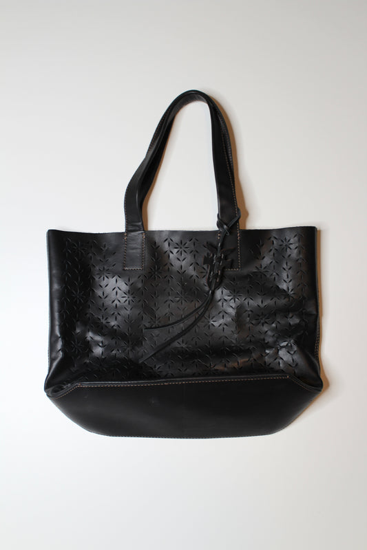 Frye black large leather tote (price reduced: was $120) (additional 50% off)