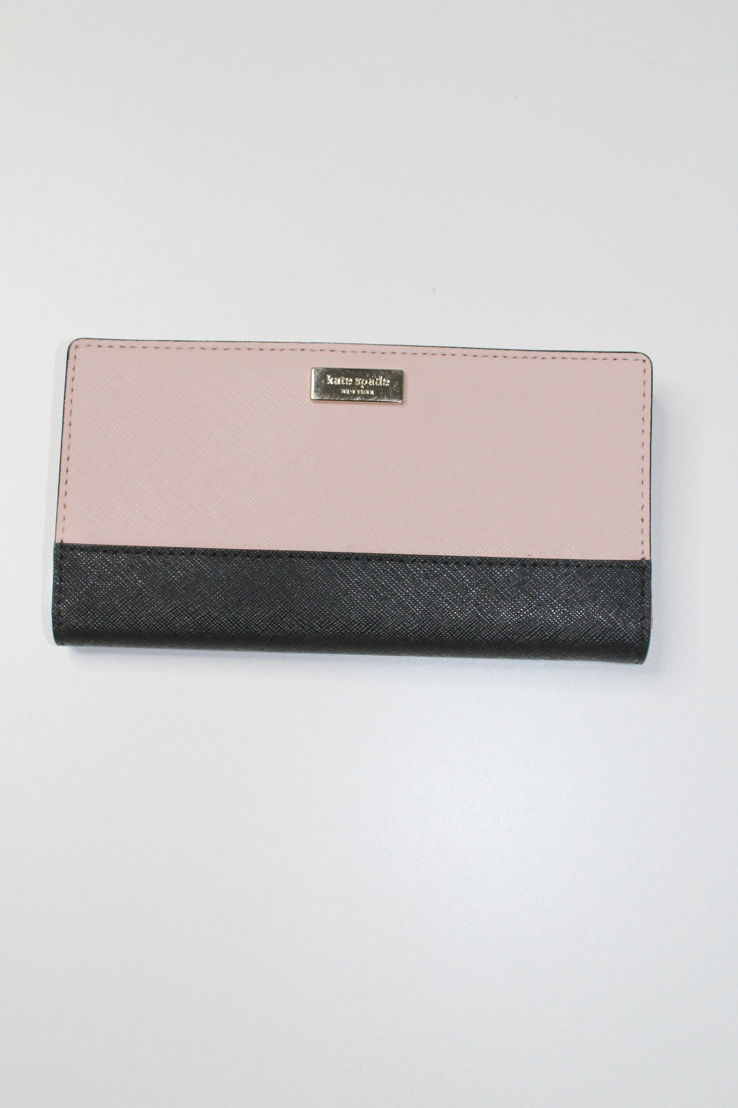 Kate Spade stacy laurel way dusty pink/black wallet *new with tags (additional 30% off)