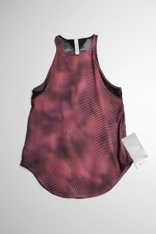 Lululemon race pace flare run ‘off route’ seawheeze  tank, size 4 *new with tags (price reduced: was $45)