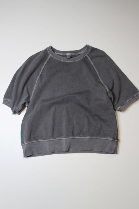 Old Navy grey short sleeve sweatshirt, size small (loose fit) (additional 50% off)