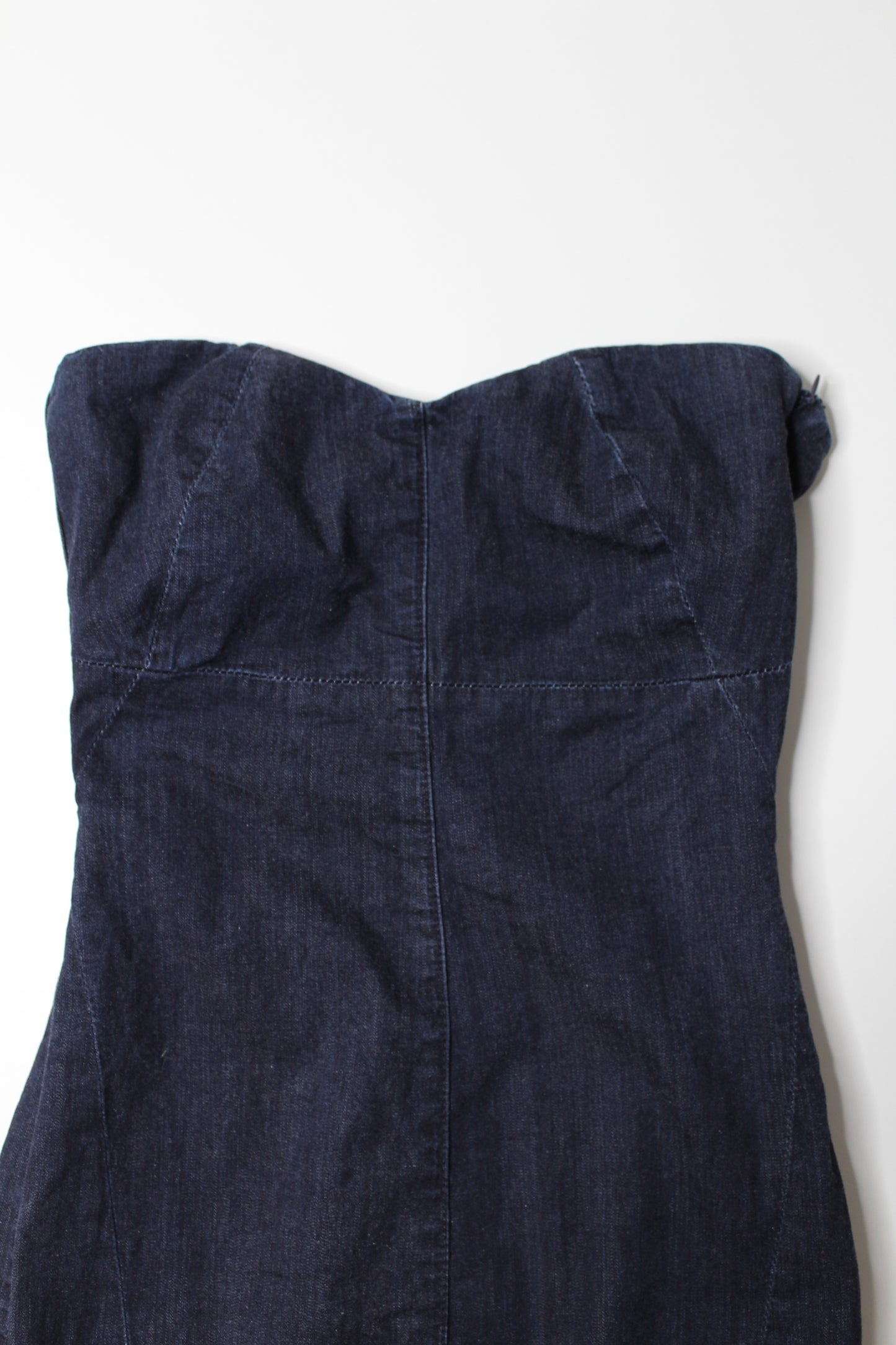 Club Monaco strapless denim dress, size 0 (price reduced: was $42)