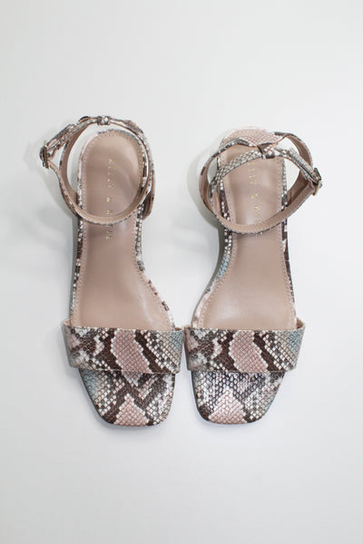 Kelly + Katie snake print sandal, size 7.5 (price reduced: was $30)