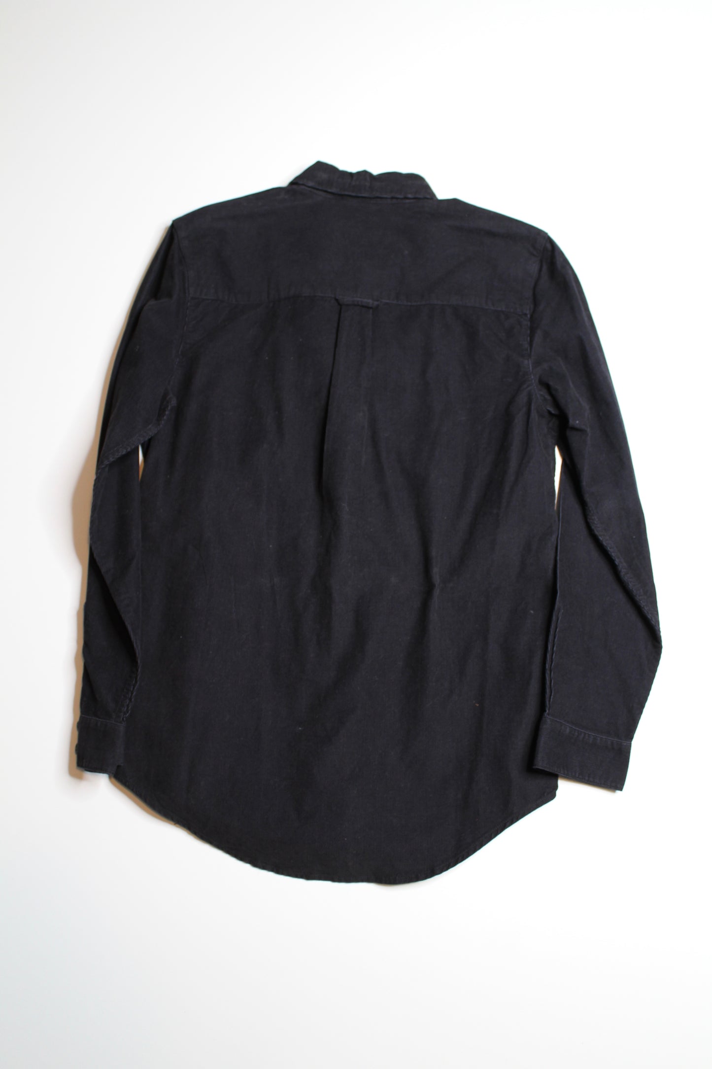 Aritzia TNA black corduroy button up long sleeve, size xs (loose fit) (additional 50% off)