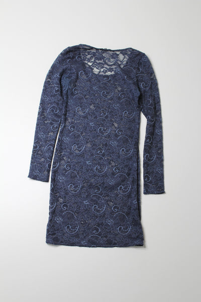 Aritzia Wilfred blue lace Clarendon bodycon dress, size xs (price reduced: was $30)