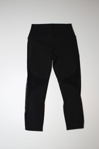 Alo Yoga black mesh crop legging, size small (price reduced: was $58)