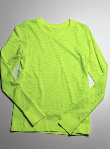 Lululemon highlight yellow swiftly breeze long sleeve, size 4 (relaxed fit) (additional 10% off)