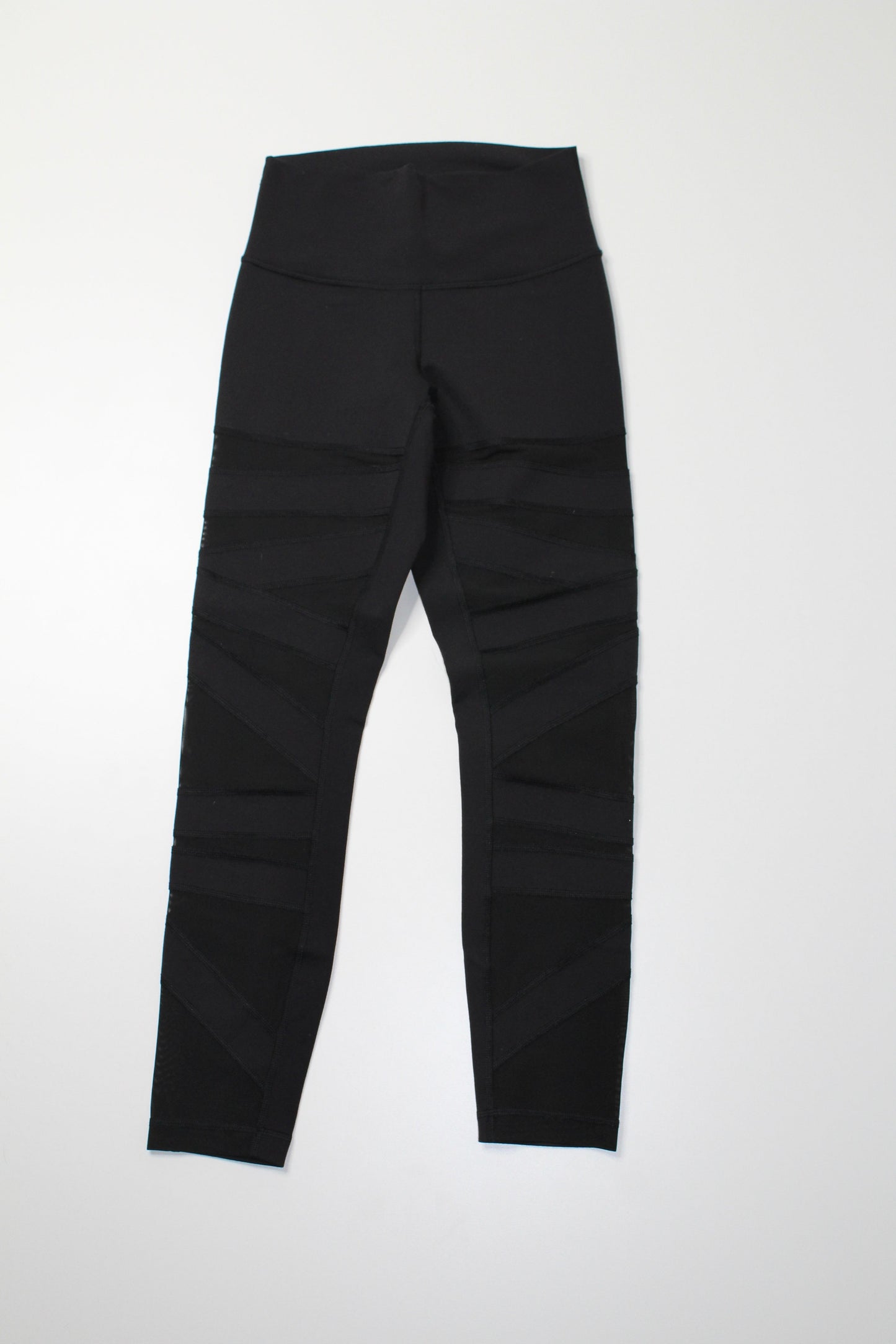 Lululemon black high times legging, size 4 (25”) *tech mesh (price reduced: was $58)