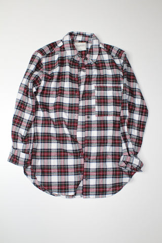 Abercrombie & Fitch plaid flannel long sleeve, size xs (loose fit) (price reduced: was $30)