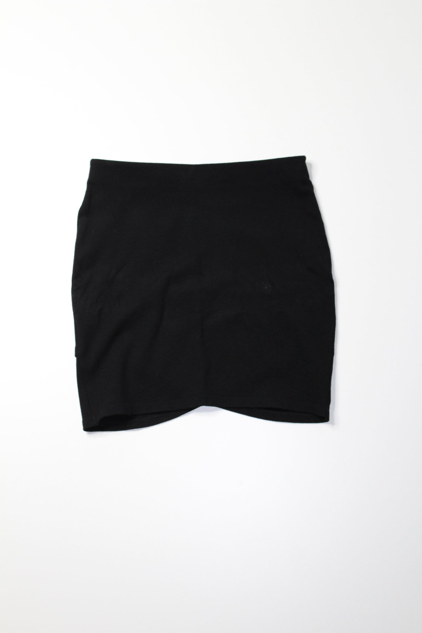 Aritzia Talula black faux wrap ‘primrose’ body con skirt, size xs