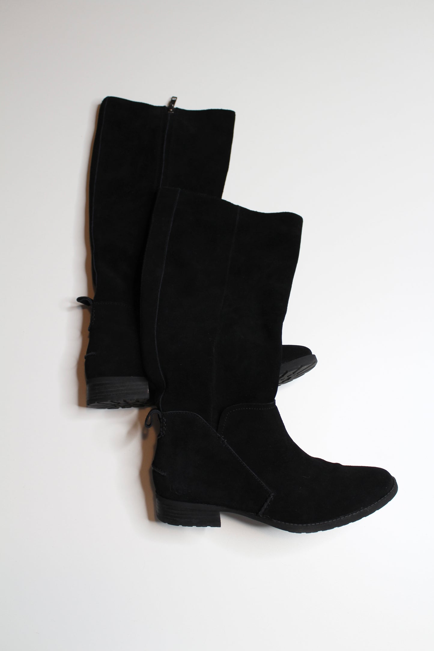 UGG black zip up knee high boots, size 8 (additional 20% off)