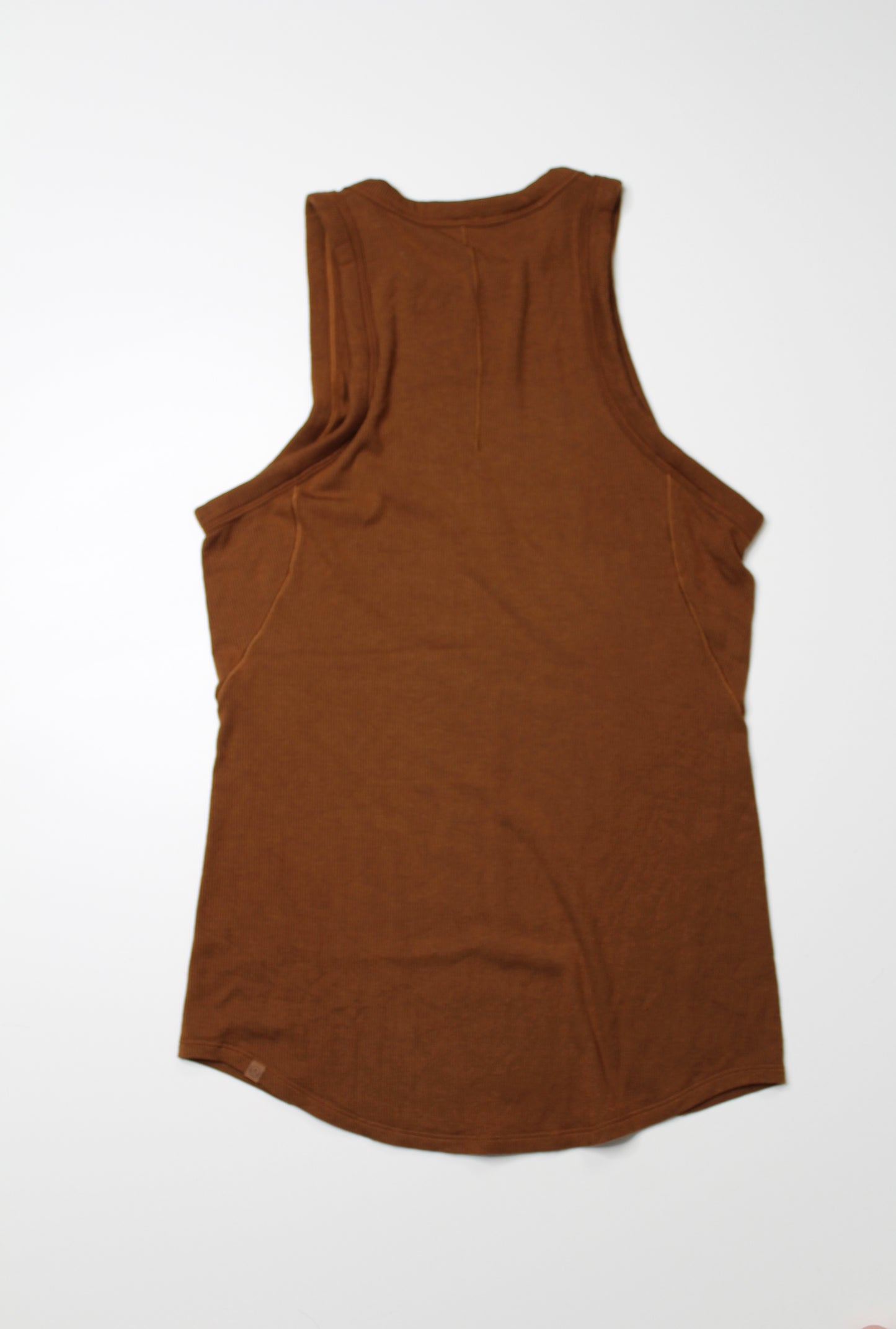 Lululemon copper brown ribbed hold tight crewneck tank, size 4 (relaxed fit)*new without tags (additional 10% off)