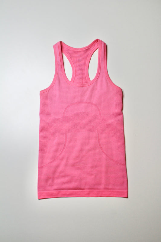 Lululemon pink swiftly tank, size 4 (additional 20% off))