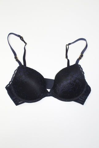 Stella McCartney navy/black lace bra, size 32C *new without tags