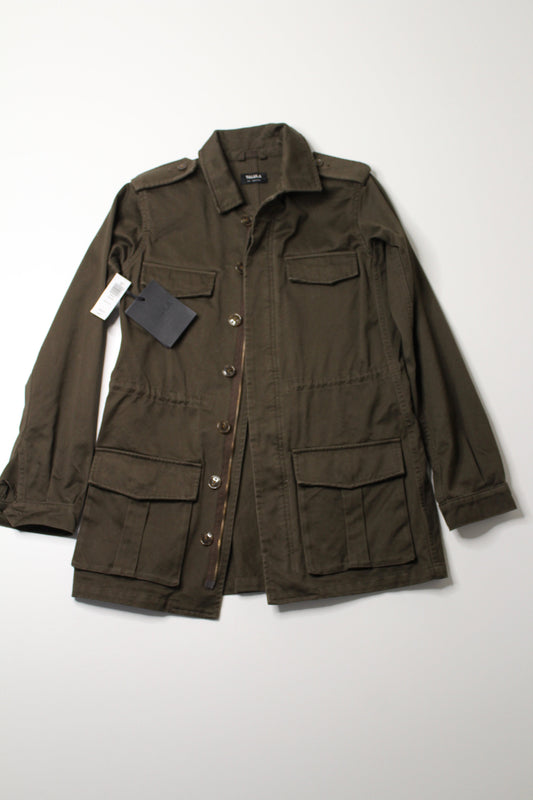 Aritzia talula olive monterey utility jacket, size xxs *new with tags (loose fit) (price reduced: was $110) (additional 50% off)