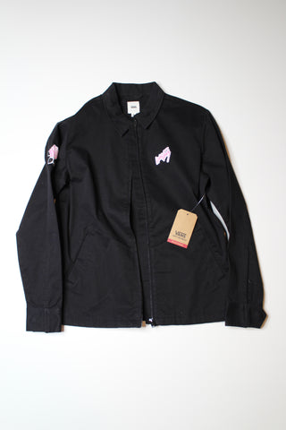 Lady Vans black embroidered jacket, size xs (relaxed fit) *new with tags (additional 50% off)