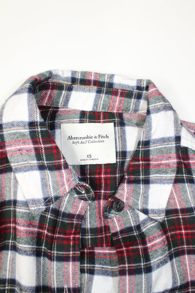 Abercrombie & Fitch plaid flannel long sleeve, size xs (loose fit) (price reduced: was $30)