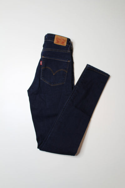 Levis dark wash 721 high rise skinny jeans, size 25 (price reduced: was $48)