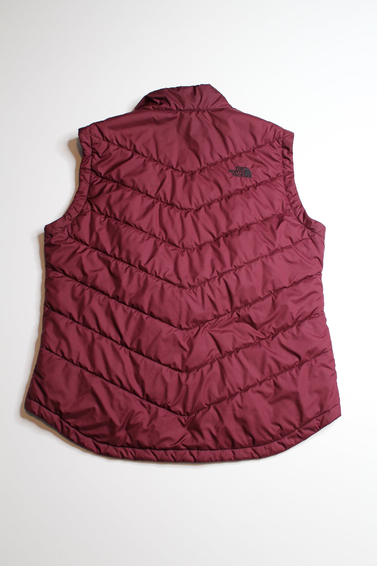 The North Face lightweight maroon puffer vest, size XL (additional 50% off)