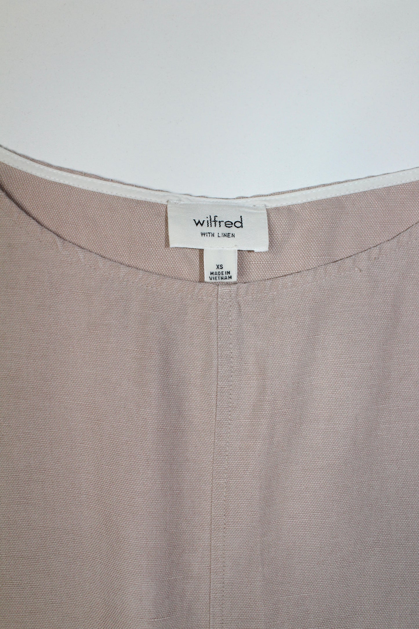 Aritzia wilfred dusty pink ‘blondelle’ shift linen dress, size xs (loose fit) (additional 20% off)