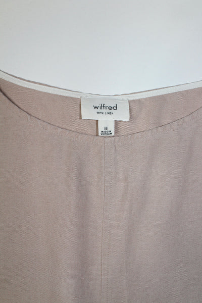 Aritzia wilfred dusty pink blondelle linen dress, size xs (price reduced: was $48)