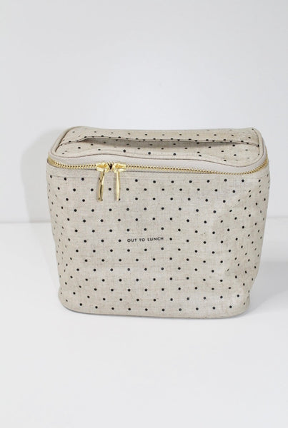 Kate Spade 'out to lunch' polka dot lunch bag