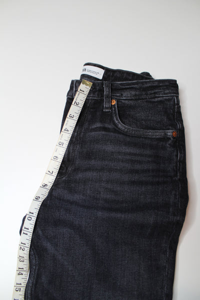 Zara black wash jeans, size 4 (25”) (additional 50% off)